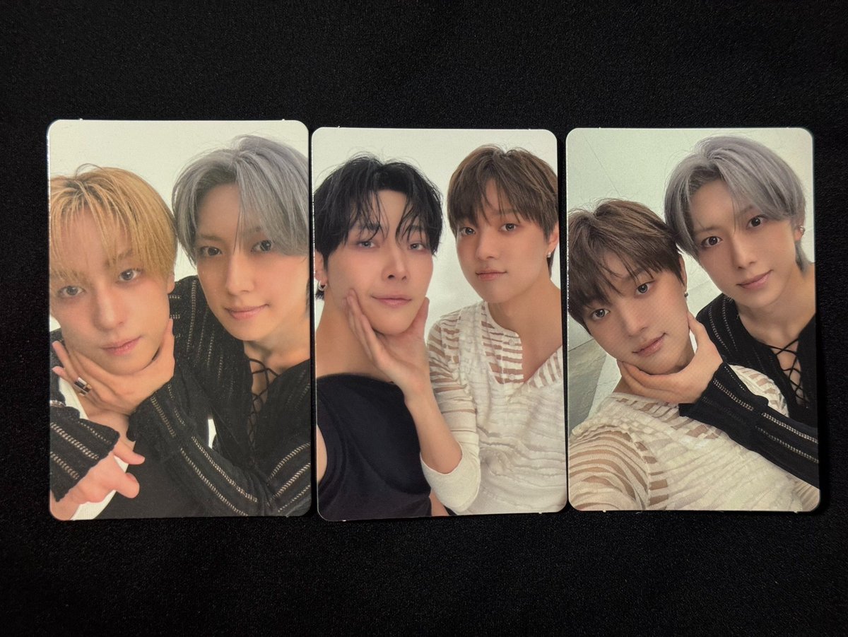 MK_02E's tweet photo. &amp;TEAM Mark on Me MoM トレカ 交換
過去トレカ

譲➡️画像のもの

求➡️マキ maki 🔴のもの、or ケイ K(過去トレカ可能 特に青嵐)

Kは���達の代行です。
条件合う方リプ、DMお願いいたします🙇🏻‍♀️ https://t.co/NctioSNXyS