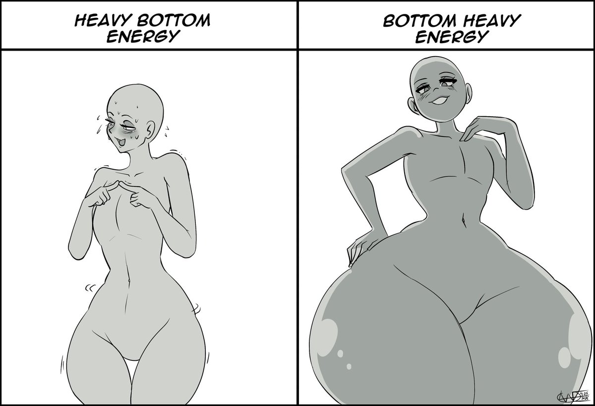 clawdeeverproud's tweet photo. Heavy Bottom Energy Vs Bottom Heavy Energy

#meme https://t.co/MW3oYJM02l