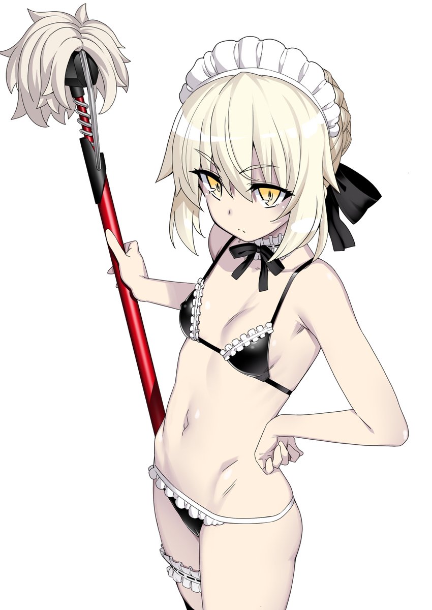 na_umanari's tweet photo. リハビリ落書きにメイド王。
珍しく差分まで作っててエライ。 https://t.co/0N8upHQH4T