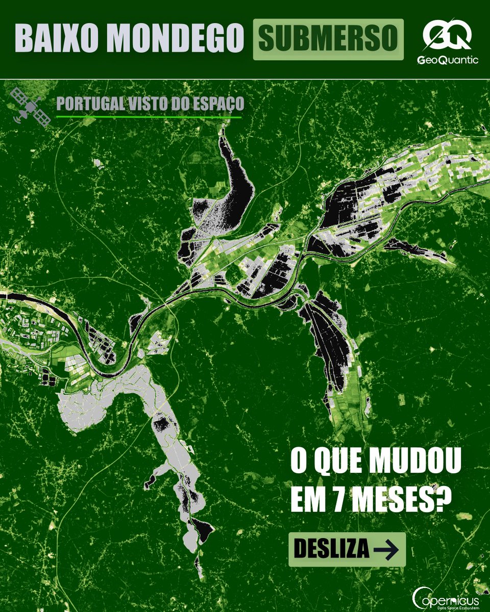 GeoQuantic's tweet photo. Portugal Visto do Espaço #3 | Baixo Mondego

Como se observa uma inundação a partir do espaço? Estas imagens do satélite Sentinel‑2 comparam o NDVI no Baixo Mondego em dois momentos

#PortugalVistoDoEspaço #BaixoMondego #Sentinel2 #NDVI #ObservaçãoDaTerra #GIS https://t.co/K81onidR6H