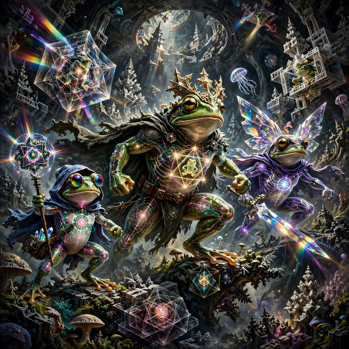 Chrisutter1982's tweet photo. Good morning, Weird Art Rebels! Happy Froggy Friday to all my weird friends! โ๐จโจ
#Grok #MetaAI #WeirdArtRebels #FroggyFriday https://t.co/eLqpWbwkAo