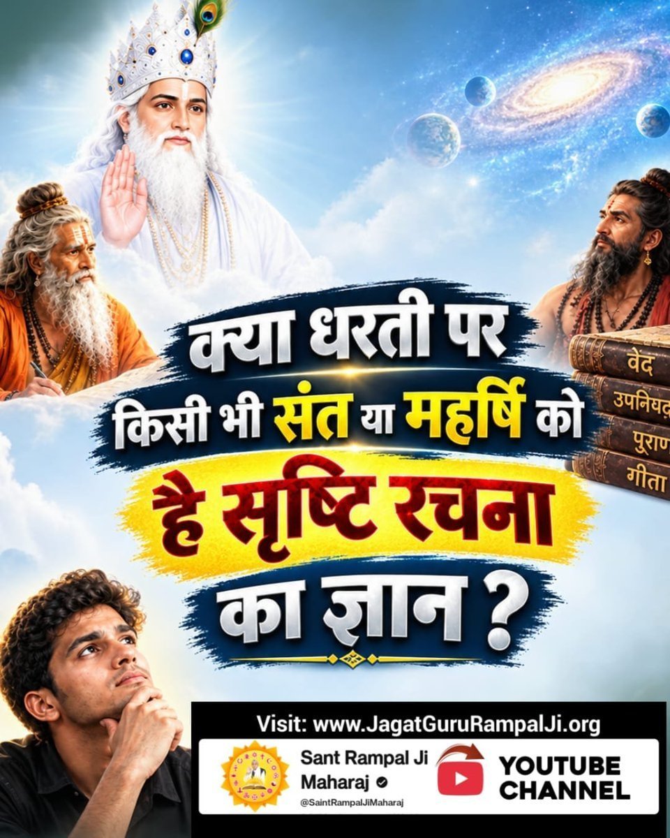 DeepakY15198688's tweet photo. #OpenChallengeBy_SantRampalJi
 क्या धरती पर किसी भी संत या महर्षि को सृष्टि रचना का ज्ञान नही है?
अवश्य देखिए विशेष वीडियो 
On Sant Rampal Ji Maharaj Youtube Channel 

शास्त्रार्थ का शंखनाद https://t.co/r1jXgbMRv4