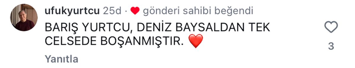melodiyebirri's tweet photo. düzeltme: DENİZ BAYSAL , brşyrtcudan tek celsede boşanmıştır… https://t.co/BPeCZeHREo