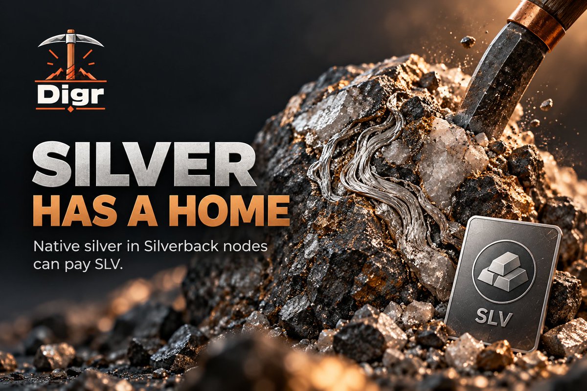DigrRh's tweet photo. Silverback nodes on Obsidian Reach and Pyrecrown can yield native silver and eligible SLV rewards. Worth the buggy trip. $Digr

Explore a shared volcanic MMO world and mine glowing ore together.

0xE93eeb6c04B05Cc9752b0c2a7DA9c2b1A5e20E3a
https://t.co/mrGL0lETi5 https://t.co/NDaYZDmYFJ