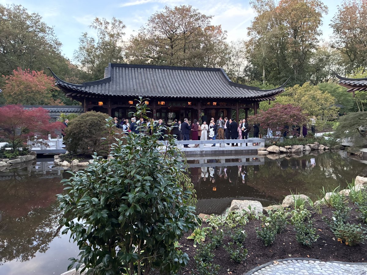 PeterWilson's tweet photo. The new Yangzhou garden opening today at @RHSBridgewater in Salford, is

magical 

the largest Chinese garden in Europe

that will attract attention from round the 🌍 https://t.co/kU26CeEc2I