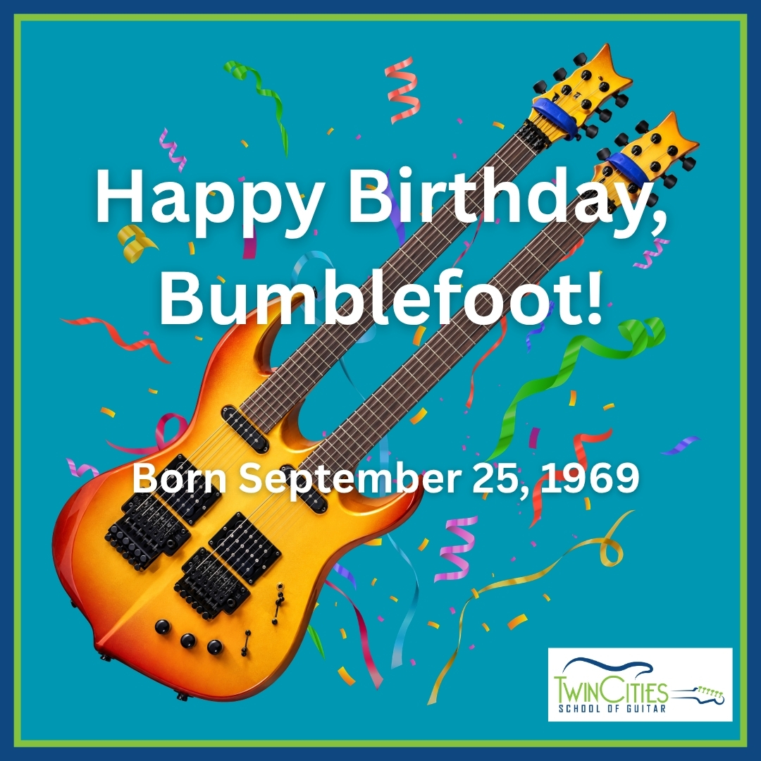 TCGuitarSchool's tweet photo. Happy Birthday, Ron @bumblefoot Thal!
https://t.co/mbA1Q7OVD7
#happybirthday @SonsOfApollo1 @gunsnroses #sonsofapollo #GunsNRoses #Bumblefoot #minneapolis #stpaul #guitarlessons #guitarlessonsforadults #guitarlessonsforbeginners #guitarlessonsforkids https://t.co/2aA6mISeS6