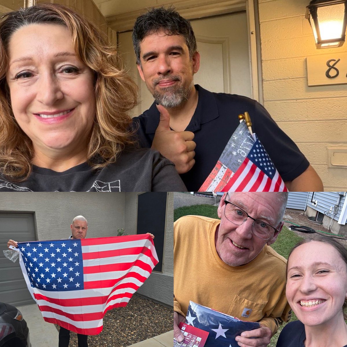 RXgop's tweet photo. From Arizona to Nevada to New Hampshire we meet our neighbors 

They tell us thank you and that they loved Charlie 

One also said every person in his household is voting conservatively for the first time this year 

This is Chase the Vote &amp; it’s how we win https://t.co/LuMoPtM4dO