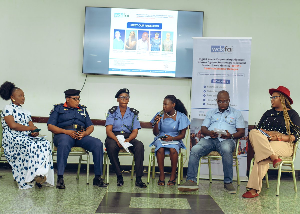 Webfalainitiat1's tweet photo. On September 24th, 2026, Webfala Digital Skills for all Initiative brought together key stakeholders for a dialogue on Technology-Facilitated Gender-Based Violence (TFGBV).

#TFGBV #OnlineSafety #DigitalSafety #GenderBasedViolence #Webfala https://t.co/Nwrbpp3nwO