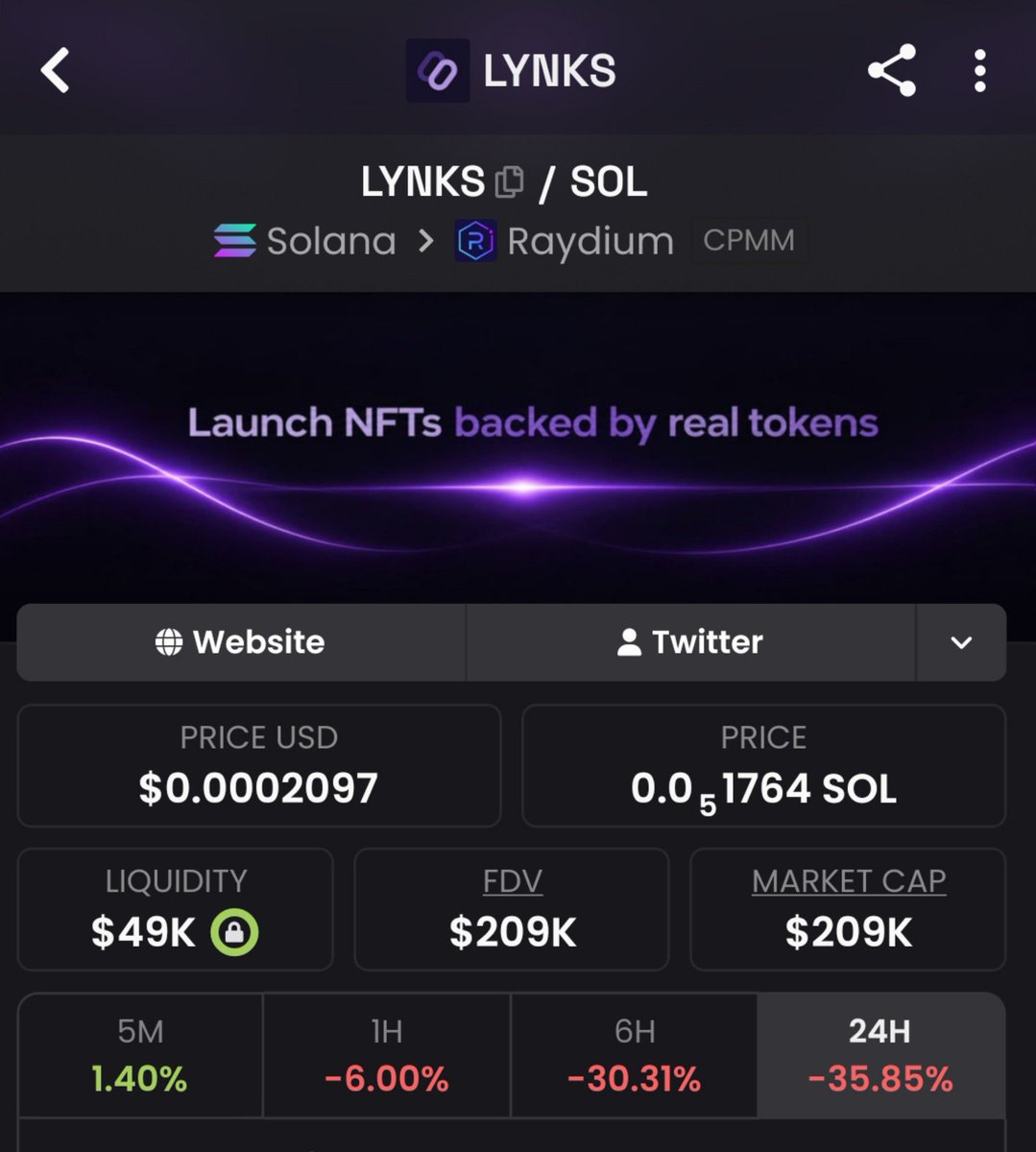 Ryukiputra17's tweet photo. Most NFTs are just something you hold.

@lynksdotfun is trying to make them something you can actually connect to liquidity.

The idea is simple but interesting:

→ pair an existing token with an NFT
→ keep a fixed, visible reserve on-chain
→ trade the NFT while its backing stays intact
→ redeem when you want to close the loop

No separate NFT token.
No isolated liquidity pool.

Just assets, culture and liquidity connected through one system.

Built on Solana.

$LYNKS feels like one of those ideas that makes more sense the deeper you look.

CA: E8fsmahzoa4WGZ1dCnGBTzgXRxz9T7nC17KWGkzGxray
