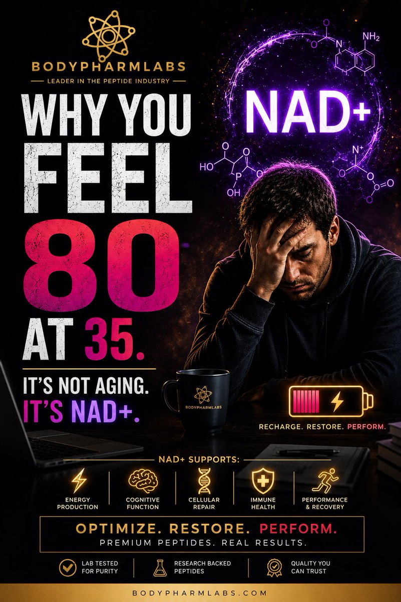 Bodypharmlabs's tweet photo. NAD+ https://t.co/HkPRiX0HIH