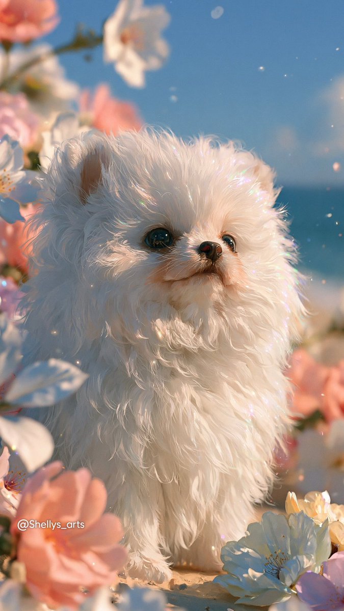 shellys_arts's tweet photo. Spring’s Little Wonders 🌸✨

A little world of fluffy friends, blooming flowers, and magical spring moments. 🥹💗

✨ Wallpapers &amp; prints available on my Ko-fi - link in bio. 
✨ Follow @shellys_arts for more magic.

#aiart #animeart #cuteanimals #springmagic #dreamyaesthetic https://t.co/SYhyl11FgC