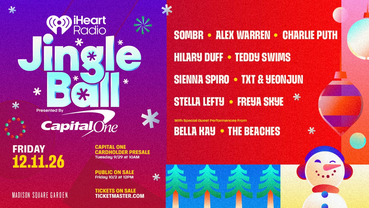 iHeartRadio's tweet photo. IT’S TIIIIMMEEE 🎄🎶

BRB as I go add #Z100JingleBall to my wishlist 🤭

Happy #iHeartJingleBall season besties ❤️❄️ https://t.co/Dc5eojrw7o