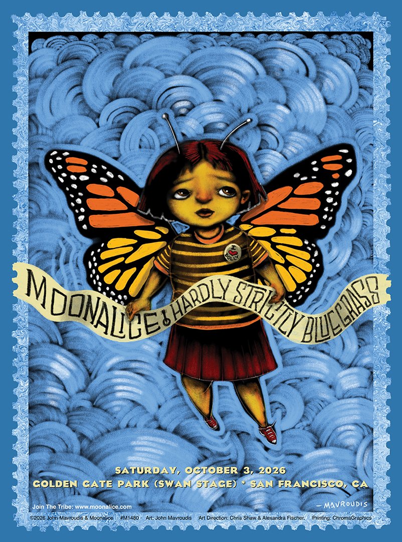 Moonalice's tweet photo. The third Moonalice poster of the set of three for @HSBFest is by the wonderful @ZenPopArtToo! She's wearing a "Dolly" button. π₯°
Get your free posters after the Moonalice set - Swan Stage on Saturday, October 3!
See you there. ππΈ
#HSB26 https://t.co/PwVwXJKx6D