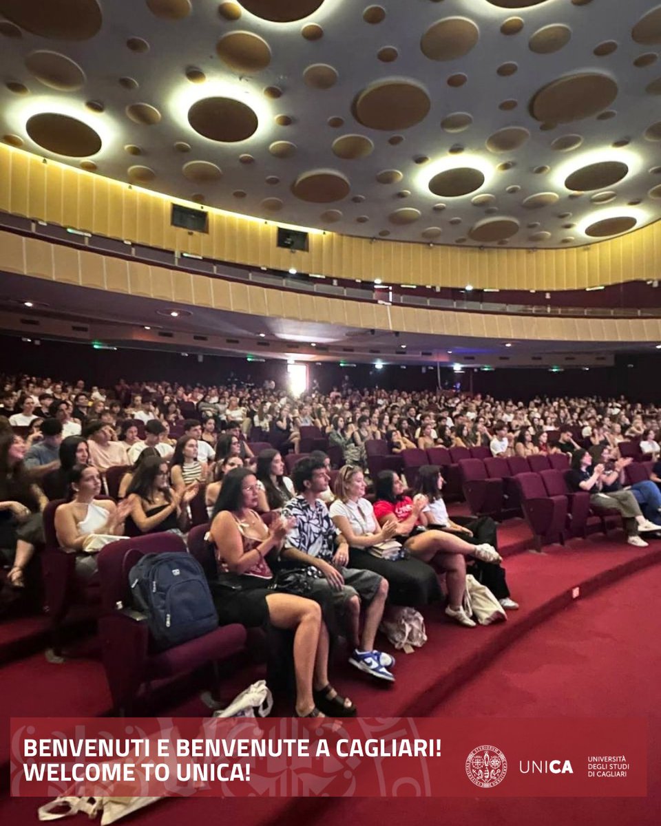 univca's tweet photo. 🌍 Benvenuti a Cagliari! Oltre 500 studenti internazionali da 30 Paesi hanno dato il via al loro percorso a #UniCa durante l'Erasmus Welcome Day all'Auditorium del Conservatorio. Tra orientamento, arte e musica, inizia un'avventura indimenticabile! 🎓✨

#Erasmus #StudyInSardinia https://t.co/STTV01UDxN