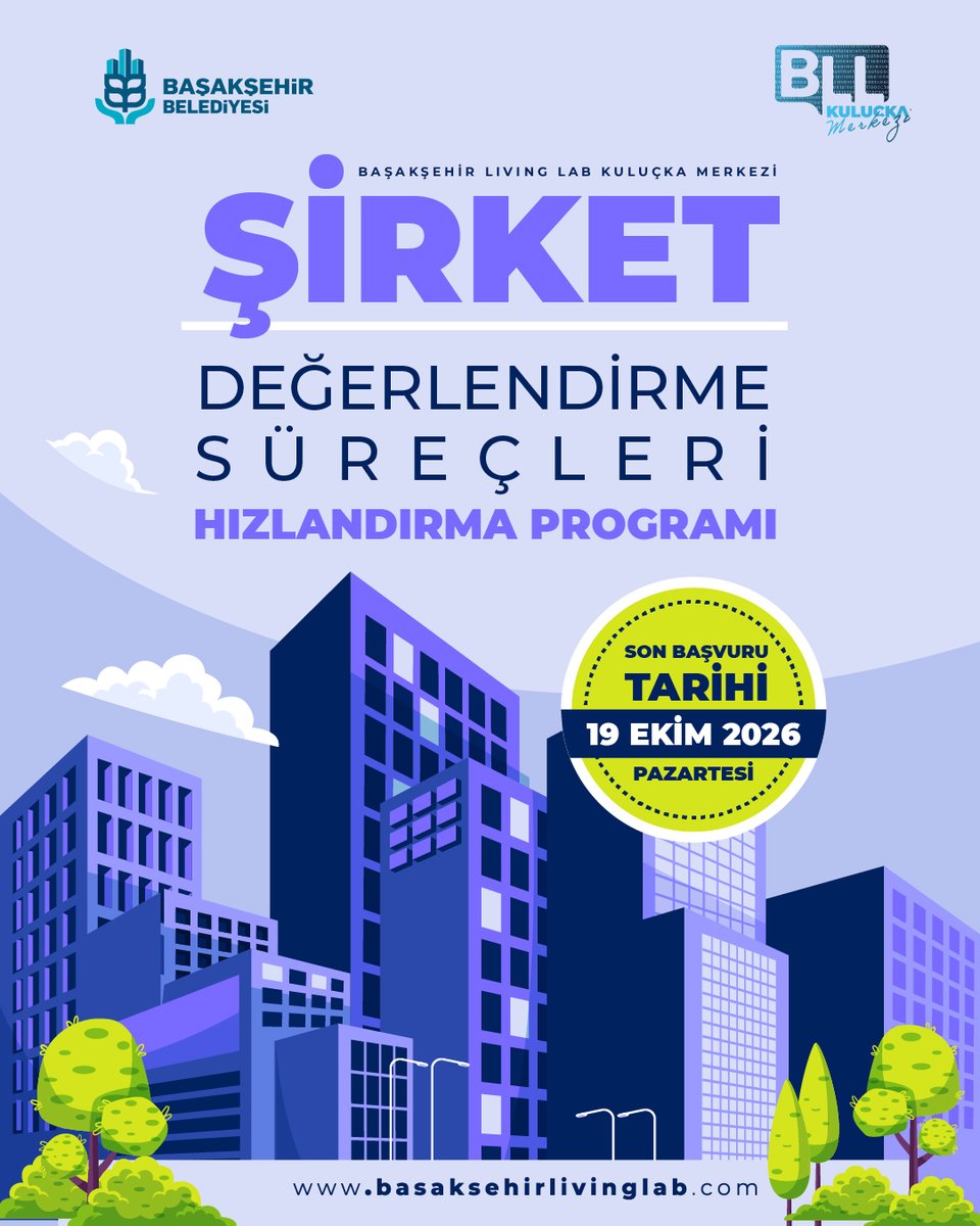 blivinglab's tweet photo. 📣 Girişiminizin yatırım yolculuğunda yeni bir adım atın!

🚀 Başakşehir Living Lab Şirket Değerlendirme Süreci Hızlandırma Programı başvuruları başladı.

👉 Başvurular; https://t.co/peQ7DfZGFy https://t.co/SoTP7dtnIN