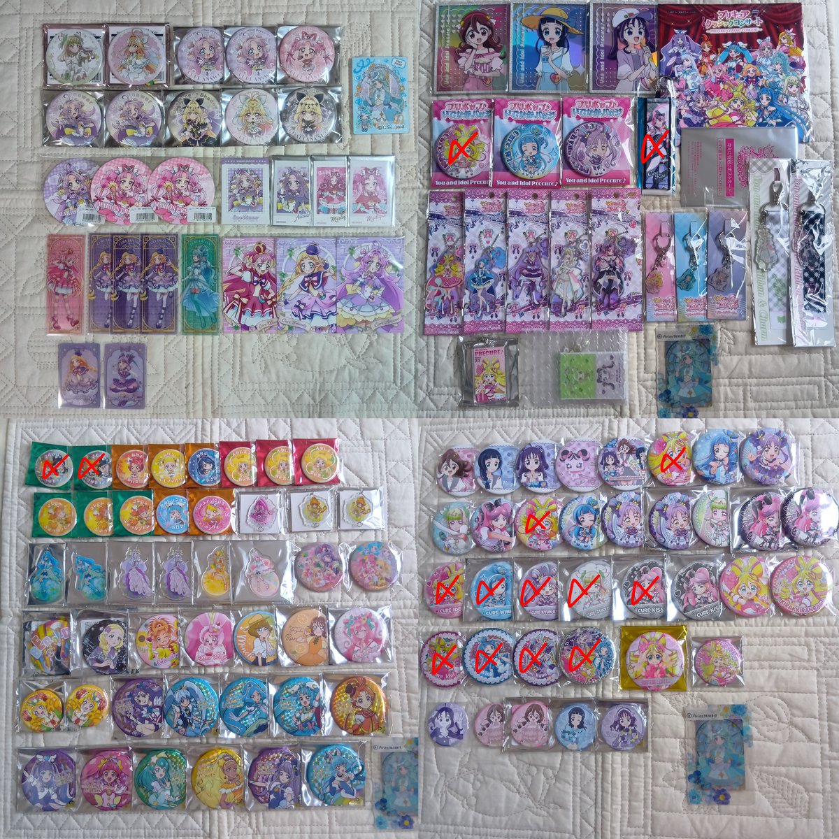 Lilac_0328's tweet photo. 【交換/譲渡】プリキュア 缶バッジ カード 特典

譲…画像1〜3
求…画像4などラメール、エクレール関連(画像にないお品物も検討いたします)＞定価·希望額＋送料

郵送交換のみ
異種、比率違い承ります◎
ALT記載ございます
お気軽にお声がけ、ご相談ください🙂‍↕️ https://t.co/6OZoCSgc3O