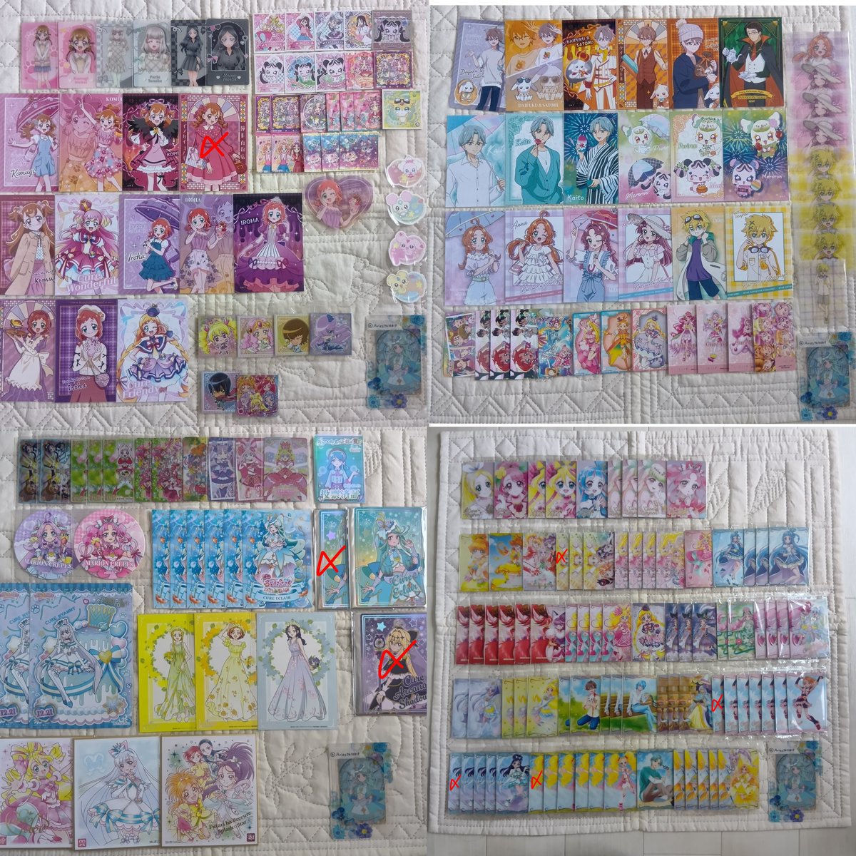 Lilac_0328's tweet photo. 【交換/譲渡】プリキュア 缶バッジ カード 特典

譲…画像1〜3
求…画像4などラメール、エクレール関連(画像にないお品物も検討いたします)＞定価·希望額＋送料

郵送交換のみ
異種、比率違い承ります◎
ALT記載ございます
お気軽にお声がけ、ご相談ください🙂‍↕️ https://t.co/6OZoCSgc3O