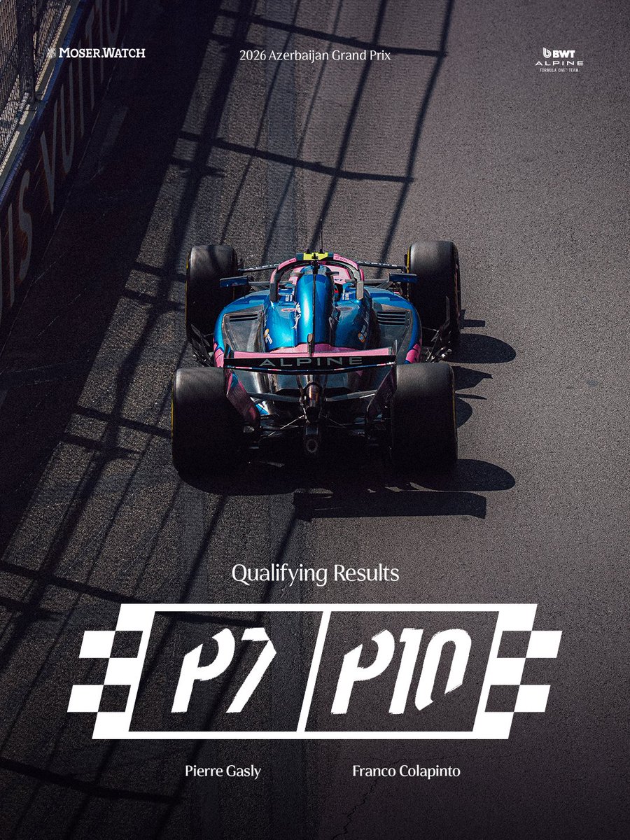 AlpineF1Team's tweet photo. Qualifying in Baku 🏁 https://t.co/sRfyWSYIsS