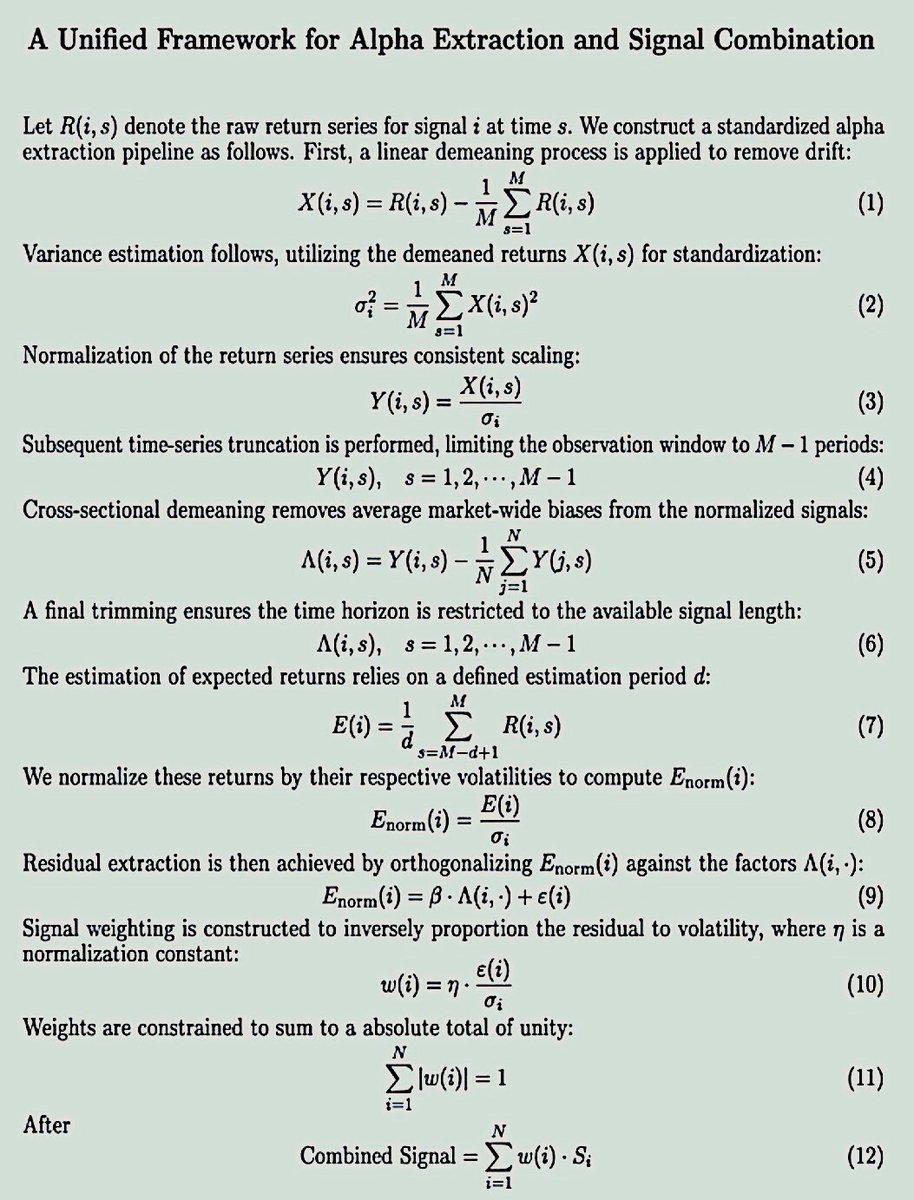 0xTrackmind's tweet photo. this quant paper is f*cking insane

it's basically the 12-step checklist hedge funds run through before they ever pull the trigger on a trade.

every step, every formula, full Python code, all of it laid out.

drop it into Claude and you'll have a working trading system by tonight.

the crazy part is most people are trading blind while this entire framework has been sitting out in the open the whole time.

full breakdown in the article below.

bookmark it before this thread gets buried.