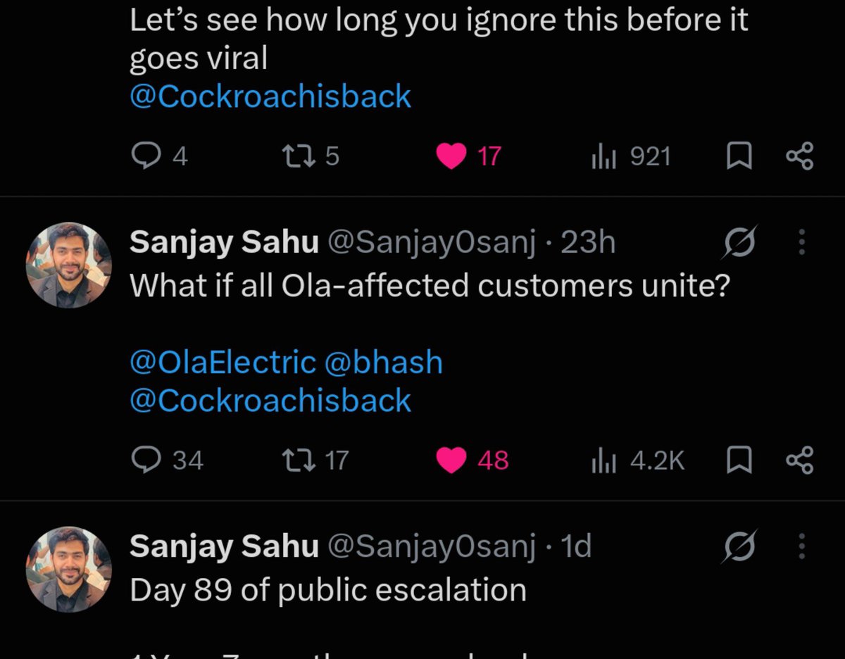 Sanjay0sanj's tweet photo. What if Ola-affected customers help each other file consumer cases? If you’re affected, preserve all evidence—invoice, service records, photos/videos, emails, complaints &amp; call recordings. No evidence = weaker case. Let’s help each other build stronger cases. @OlaElectric @bhash https://t.co/AYfGvpEqlx