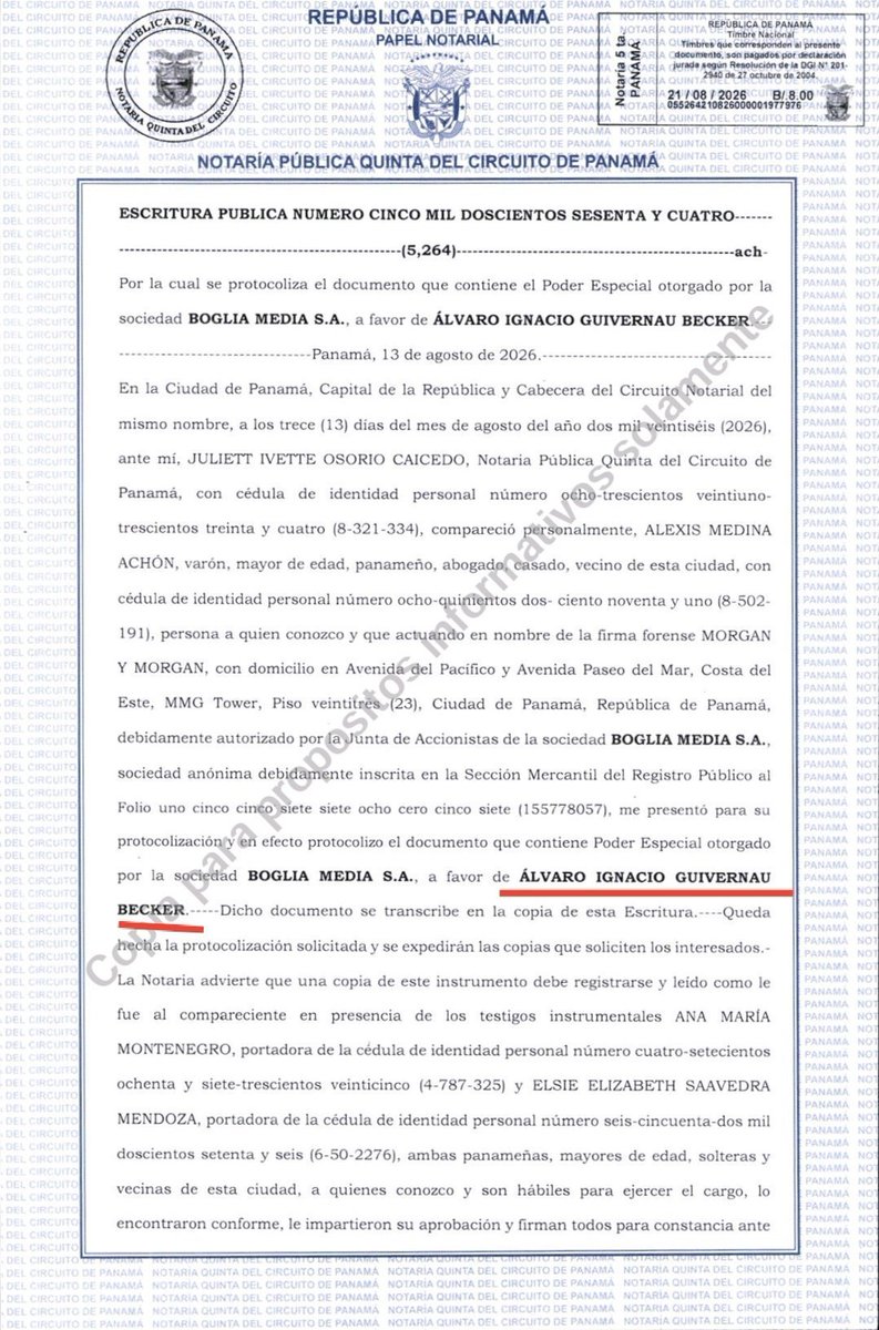 socialholico's tweet photo. Resulta que Galamedios S.A.S fue transferida a Boglia Media (firma con sede en Panamá), y su apoderado en el Ecuador desde el 24/AGO es Álvaro Guivernau Becker, actual esposo de Mishel Mancheno Presidenta de la Asamblea.

Se te siguen riendo en la cara. https://t.co/wkPZS4dv5S