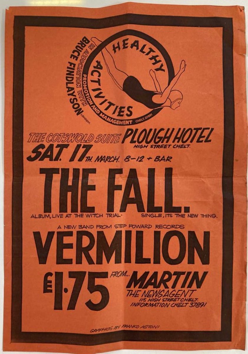 sean_write's tweet photo. Early poster for a concert of The Fall in 1979. #FallFriday https://t.co/k3bEOw66lp