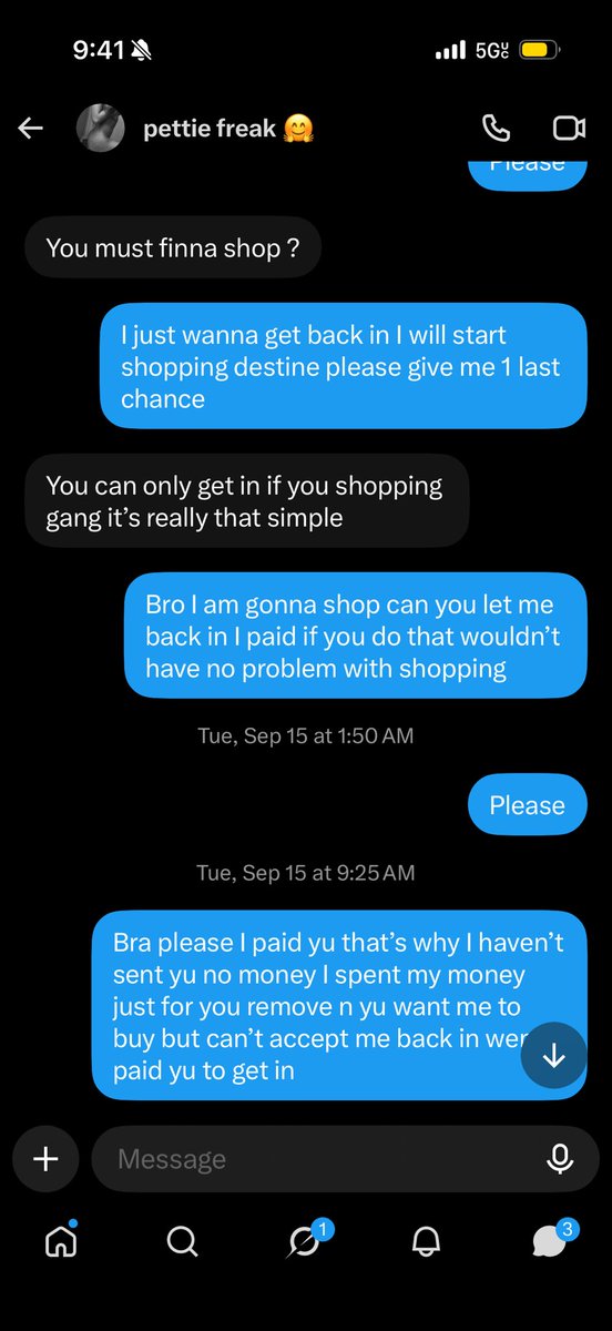 Luhleekkk's tweet photo. Don’t pay @luhfreakdess to get in her page she removed me after I sent her payment to get in I repeat don’t pay her to get in she scamming https://t.co/PH0ihtQ1Fn