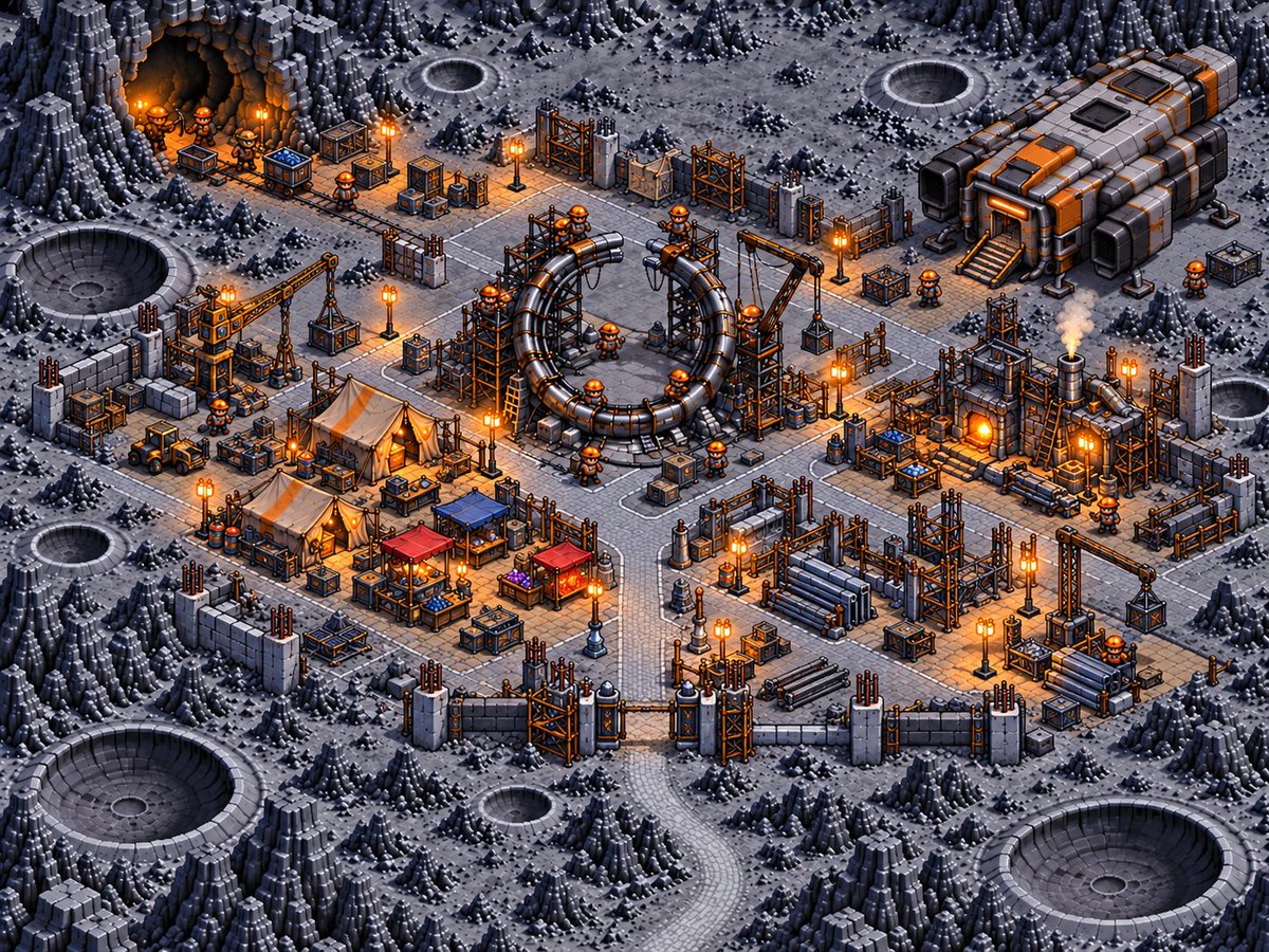 CoreBound_RH's tweet photo. With the discovery of power we move towards a new age.
One that is similar yet different?

We don't know why but the foremen told us to build walls... 

#gamefi #Robinhoodchain #RH https://t.co/inUoreBI2I