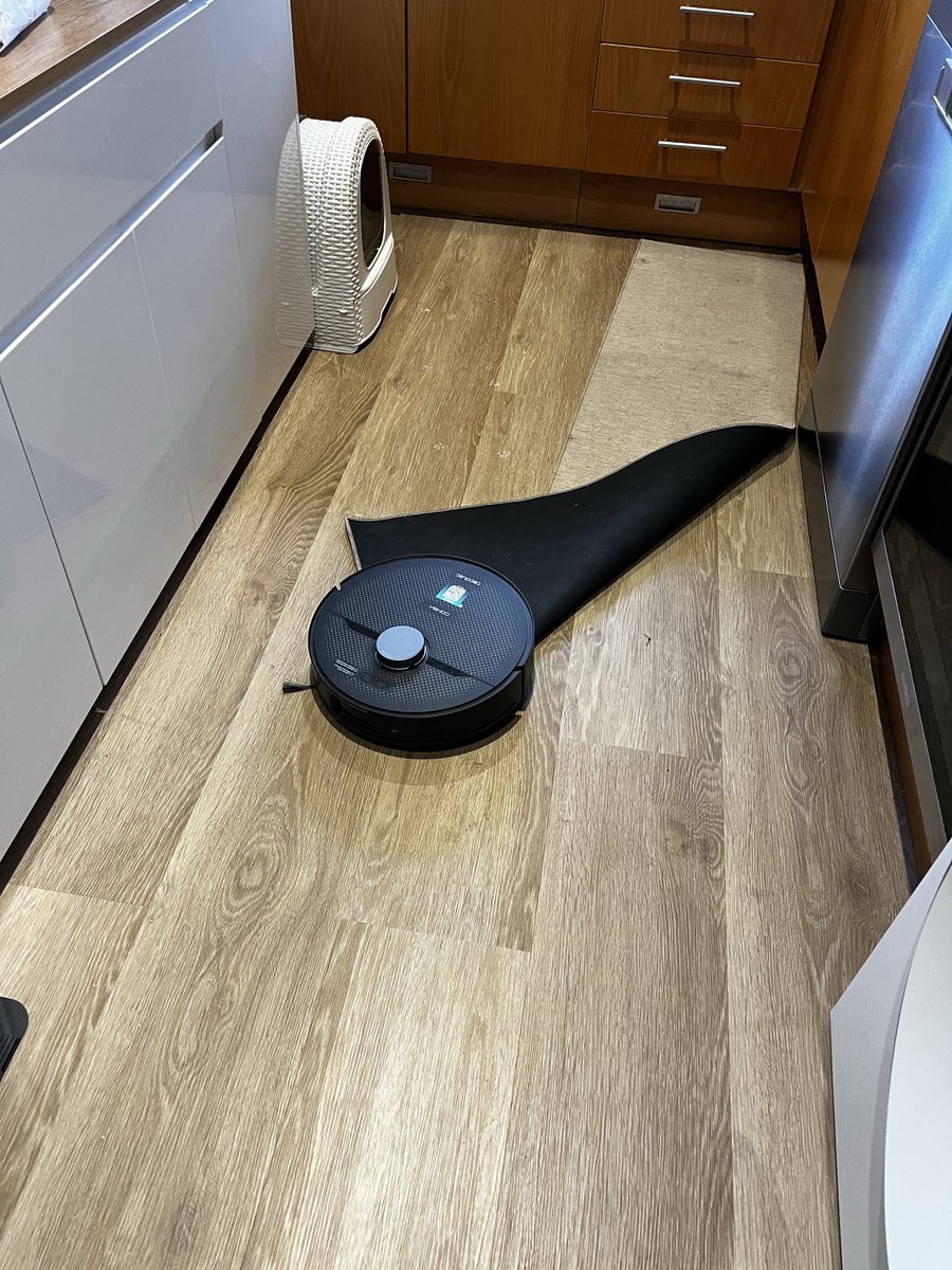 sbd08204's tweet photo. @CECOTECoficial conga Xc70 robot aspira friega con iA deteccion de objetos….pues bien es la 4ª vez que lo rescato se sube por las oatas de la mesa tendedero se enrolla en las cortinas y la ultima se come la alfombra..no digo mas. https://t.co/utAoi4apVJ