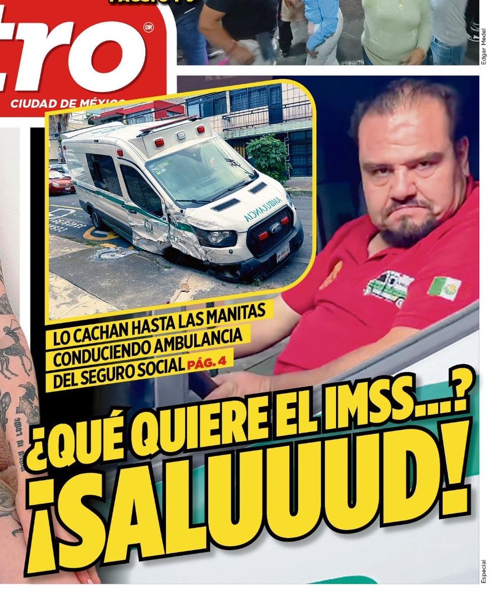 PeriodicoMETRO's tweet photo. 🚑 Y luego dicen que no hay ambulancias… https://t.co/dDgb44ze0I