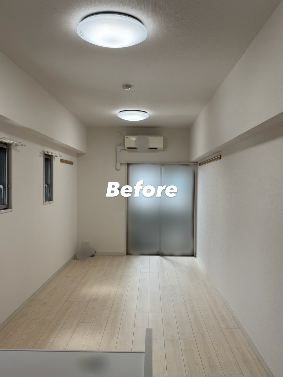 chachasmemo's tweet photo. 空っぽの1R13畳部屋がこうなった https://t.co/wExRus2dZz