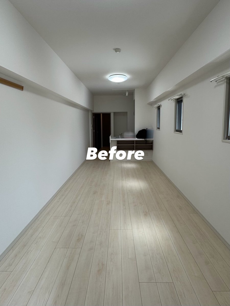 chachasmemo's tweet photo. 空っぽの1R13畳部屋がこうなった https://t.co/wExRus2dZz