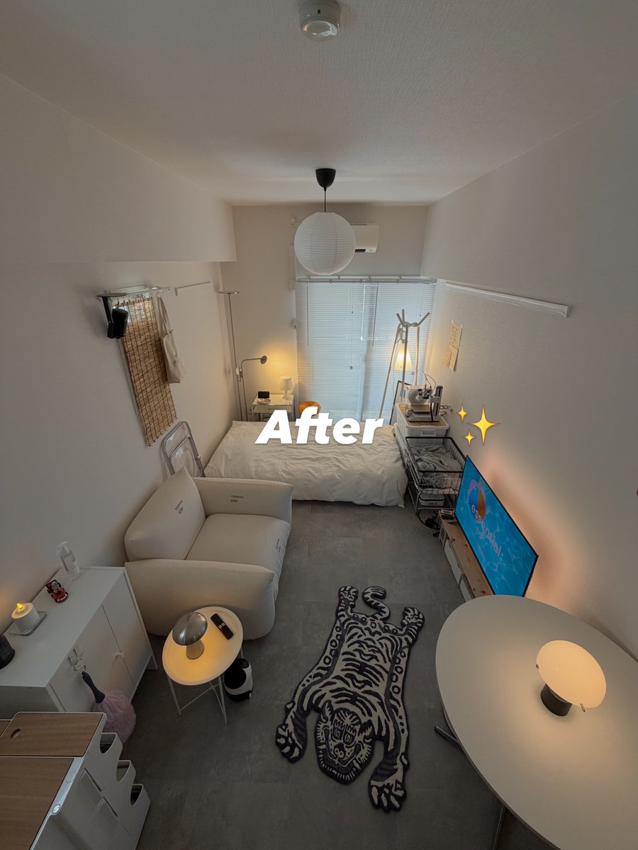 chachasmemo's tweet photo. 空っぽの1R13畳部屋がこうなった https://t.co/wExRus2dZz