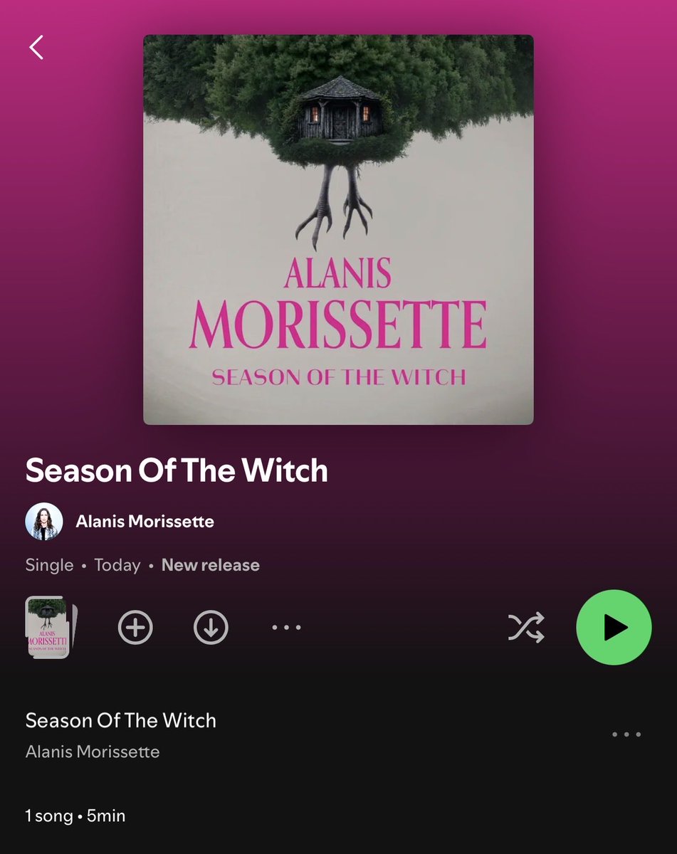 hudsonwupdates's tweet photo. Alanis Morissette has recorded a cover of “Season of the Witch” for the ‘YAGA’ soundtrack! 🐓 (via ksandler24)

Listen on Spotify: https://t.co/6A4GluI1pp https://t.co/WNNVCwTvOF