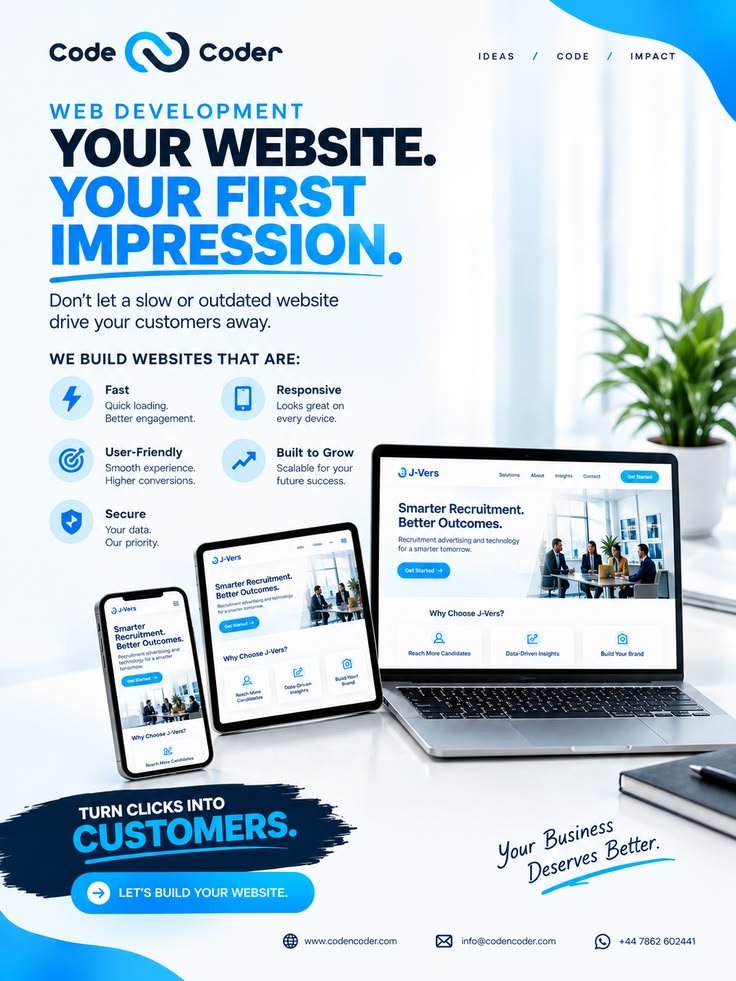 Arzu_with_Ai's tweet photo. 🚀 Your website is your first impression.

A slow, outdated website can cost you customers before you even get a chance to earn them.

Fast. Responsive. User-friendly. Secure. Built to grow.

Turn clicks into customers. 💻⚡ https://t.co/e6AXWn24AL