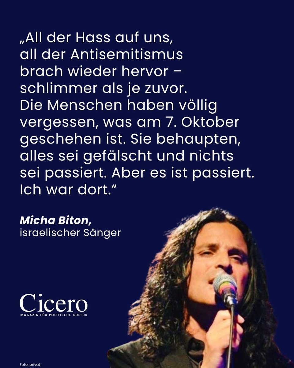cicero_online's tweet photo. Hier geht’s zum Interview mit dem israelischen Musiker Micha Biton: https://t.co/MgR2vz3DoS https://t.co/MoGqbDqAdX