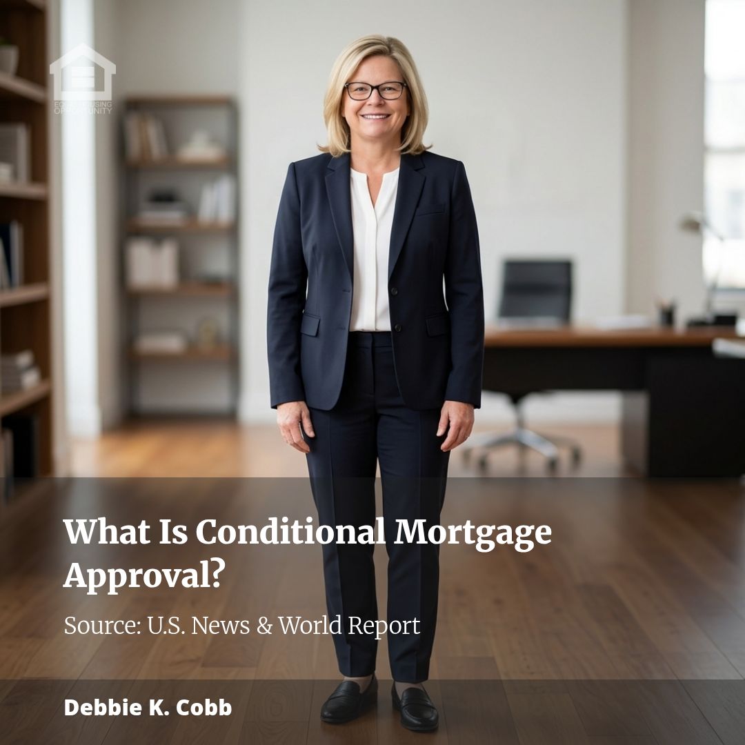 DebbieKCobb's tweet photo. What Is Conditional Mortgage Approval?
When you receive conditional mortgage approval, it’s a sign you’re moving in the right direction—just not quite at the finish line yet. This means your lender has reviewed your initial application and is open to moving forward, but needs ... https://t.co/fxKGTgNzGi