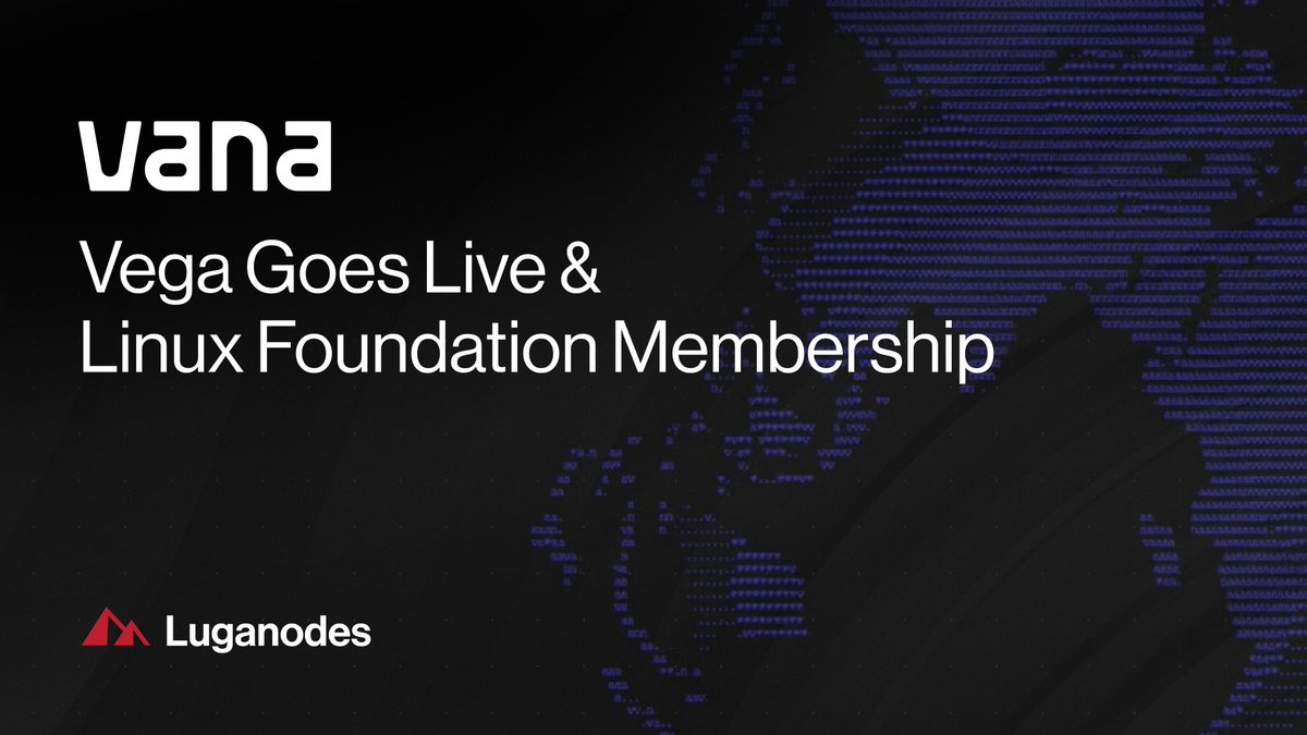 luganodes's tweet photo. 1/
Big week for @vana: the Vega upgrade changed how the network earns, and Vana joined Linux Foundation Decentralized Trust in the same cohort as @WellsFargo. Here's what happened. 🧵👇 https://t.co/HDA2g7omfV