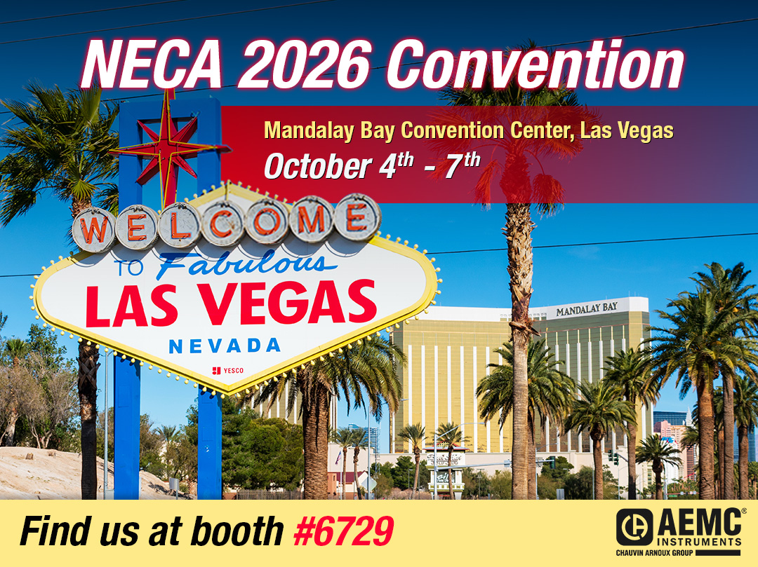 AEMCInstruments's tweet photo. 🎰⚡ NECA 2026 is coming to Las Vegas!

Join #AEMCInstruments Oct. 4–7 at Booth #6729 for test &amp; measurement solutions, games, prizes &amp; our daily PEL 52 raffle!

🎟️ Register FREE with code 26EXH: https://t.co/movmYDc340

#ChauvinArnoux #NECA2026 #NECA #PEL52 #ElectricalTesting https://t.co/D2QARlzqXx