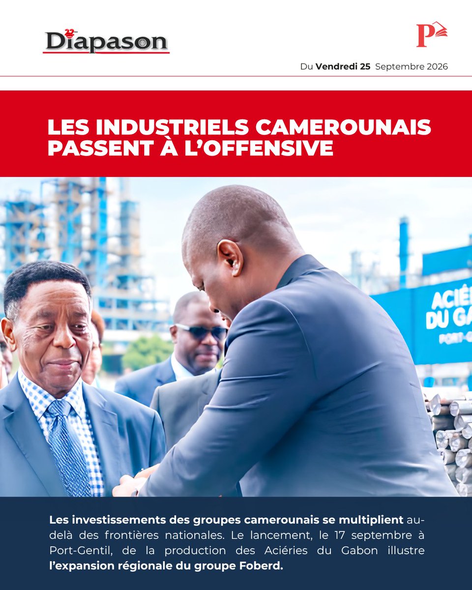 Sodipresse's tweet photo. #𝗠𝗮𝗿𝗰𝗵𝗲́𝗖𝗲𝗺𝗮𝗰 - Les industriels camerounais passent à l’offensive

📌 Extrait de 𝗗𝗶𝗮𝗽𝗮𝘀𝗼𝗻

Achetez ce journal en version numérique → # https://t.co/fhnUVSTo10

𝑉𝑜𝑡𝑟𝑒 𝑑𝑖𝑠𝑡𝑟𝑖𝑏𝑢𝑡𝑒𝑢𝑟 𝑑𝑒 𝑝𝑟𝑒𝑠𝑠𝑒

#KiosqueSodipresse #SodipresseGA #Diapason https://t.co/19iZqG9QP2