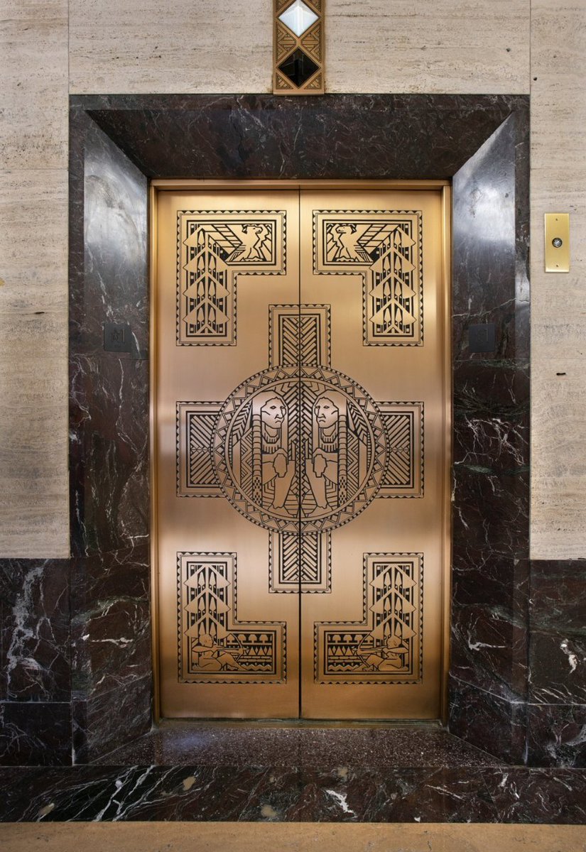 PenobscotDet's tweet photo. The Penobscot Building’s distinctive architecture has helped make it a recognizable part of Detroit’s skyline for generations.

From its Art Deco character to the details throughout the building, it’s an office address with a story behind it.

#PenobscotBuilding #ArtDeco https://t.co/VCHIsb9RBs