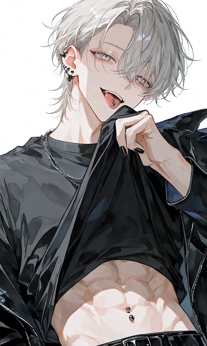 haru_harus2's tweet photo. もし舌ピと臍ピをしていた場合 https://t.co/rDxN4m2PsS