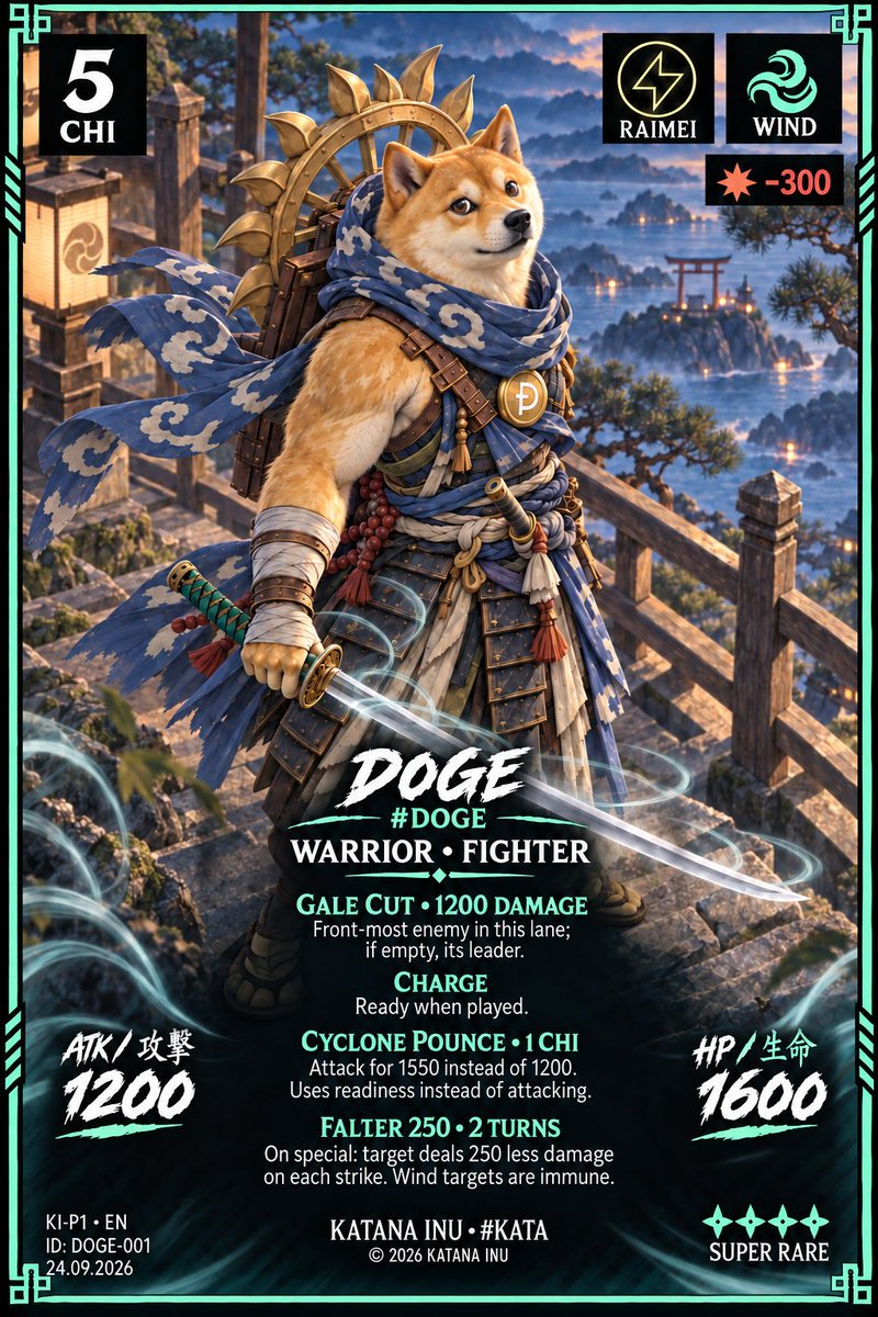 katanainu's tweet photo. $KATA FAM!

We’re going far beyond standard gaming! 
Creating a 2D & 3D Arena Fighting Card Game featuring our amazing characters. @CryptoWizardd & @dogecoin $Doge

The game is already in its final stages, and we’ll soon present the progress and bring it live💪

More coming soon🚀