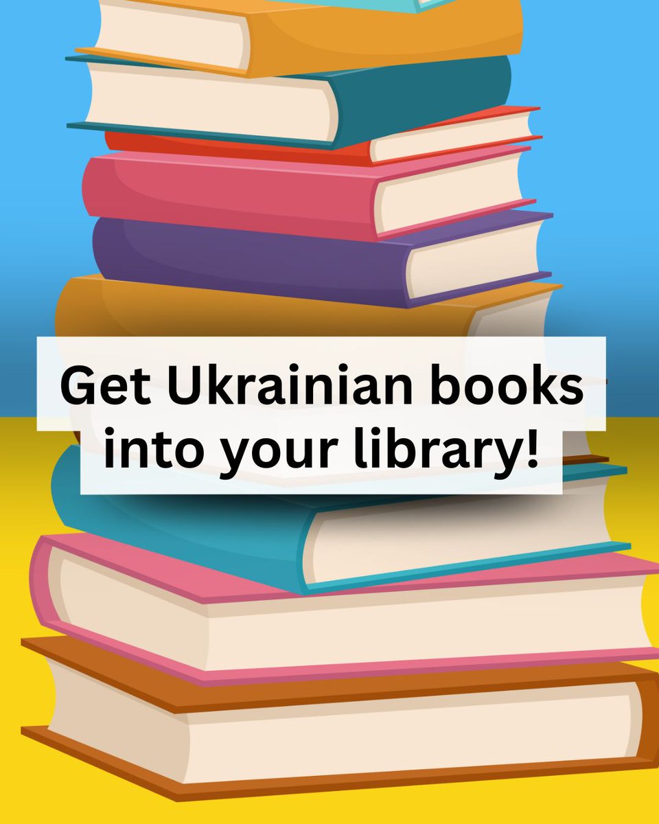 Community4UKR's tweet photo. Just checking out a book can make a difference.

When Ukrainian books are borrowed more, libraries keep them on the shelves longer.

Want to learn more?
You can find the full information article on our home page.

#StandWithUkraine #Do1Thing4UkraineToday https://t.co/WvLKJNGzRw