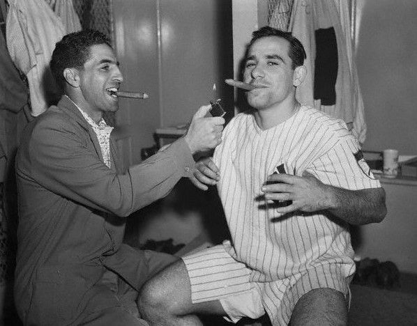 YogiBerraMuseum's tweet photo. Thinking of Scooter today on his birthday. Happy birthday to Phil Rizzuto! #Yankees #MLB https://t.co/VL1xUISFil