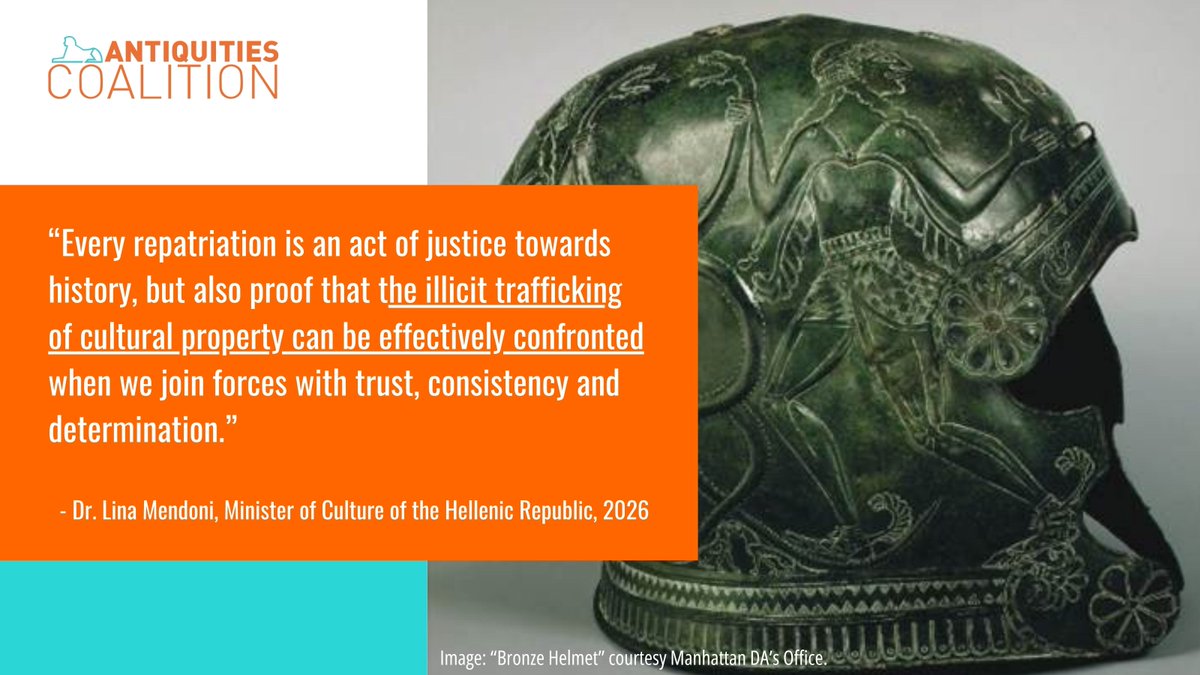 CombatLooting's tweet photo. 🏛️ @ManhattanDA announced the return of 15 antiquities valued at nearly $3M to the people of Greece.

Read more: https://t.co/VXYtCz9QSh https://t.co/yVkfd9Jqxi