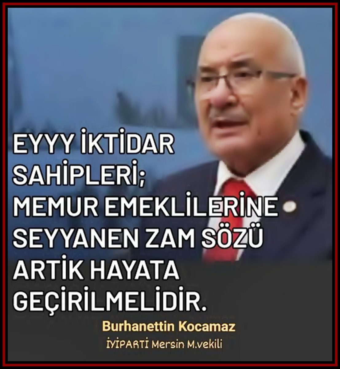 ilhan_palab's tweet photo. TBMM’de önemli bir adım atıldı.
İYİ Parti Mersin Milletvekili Burhanettin Kocamaz, 2023 yılında görevdeki memurlara verilen 8.077 TL’lik seyyanen ödemenin memur emeklilerine neden yansıtılmadığını Meclis gündemine taşıyarak Hazine ve Maliye Bakanlığına soru önergesi verdi https://t.co/2APn4IY0p0