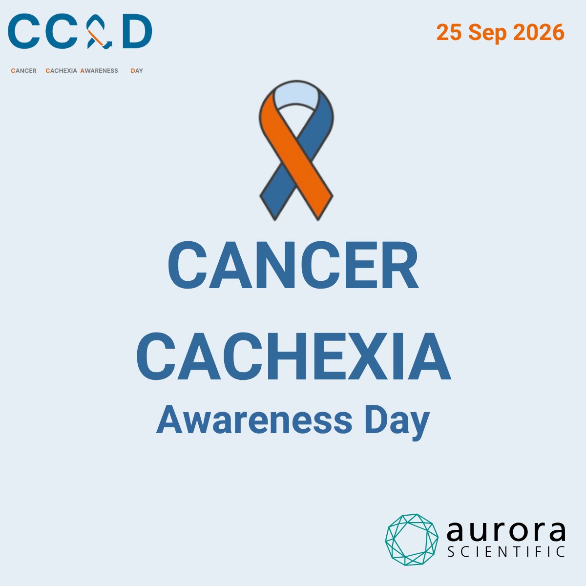 AuroraSci's tweet photo. Today, we join the community in recognizing Cancer Cachexia Awareness Day. 

Cancer Cachexia is a complex metabolic syndrome that causes a loss of skeletal muscle and body fat in cancer patients. 

Learn more: https://t.co/frYoJoqYpl

#CancerCachexiaAwarenessDay @CancerCachexia https://t.co/ycrS8p2Eys