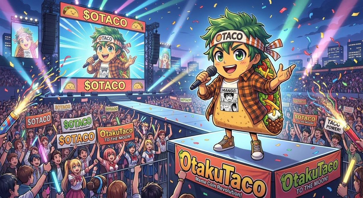 albanymalala001's tweet photo. 🌮🎤 The $OTACO stage is packed!

The community is loud, the vibes are unmatched, and the kitchen is still cooking. 🔥

Anime vibes. Taco energy. Community power. 🌮⚡

OTAKU TACO TO THE MOON 🚀🌙

@OtakuTacoCoin #MemeCoin https://t.co/oiX4QCmvzd