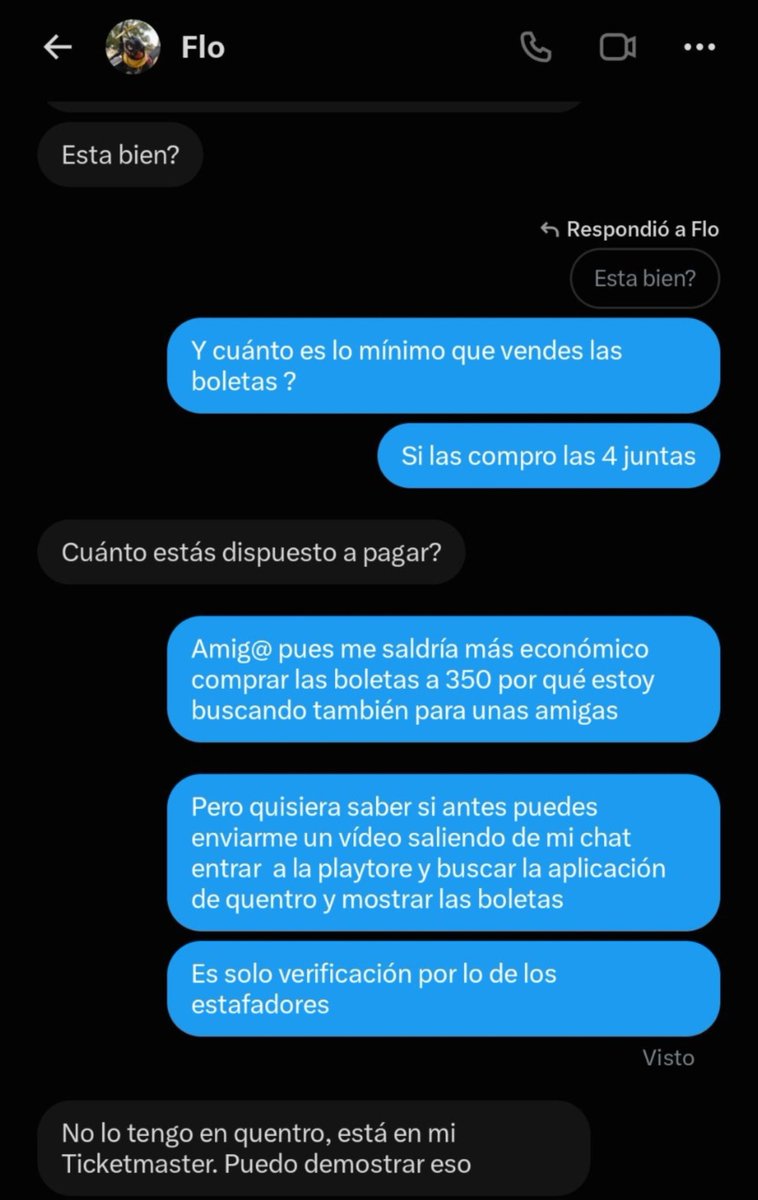 snowonsummer21's tweet photo. Hola, nuevamente para decirle que está cuenta es estafa. Que no está ubicada en colombia y ofrece las boletas através de ticketmaster. https://t.co/RpBzeVqbUt